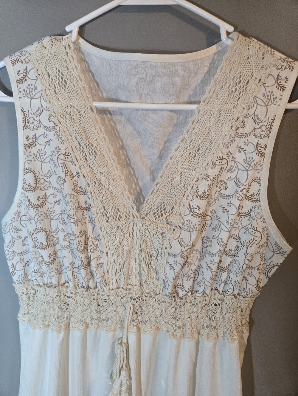 Shein Women's Boho Tiered Sleeveless Maxi Dress, Large, NWOT, Beach Hippie Vaca - Picture 3 of 8